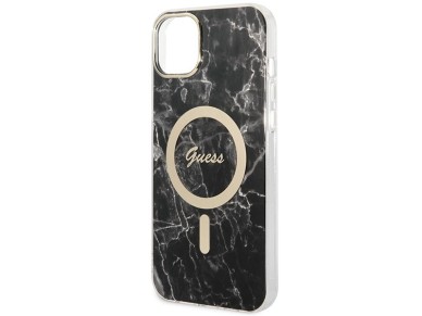 Set Guess GUBPP14SHMEACSK Case+ Charger iPhone 14 6.1" black/black hard case Marble MagSafe Set Guess GUBPP14SHMEACSK Case+ Charger iPhone 14 6.1" black/black hard case Marble MagSafe