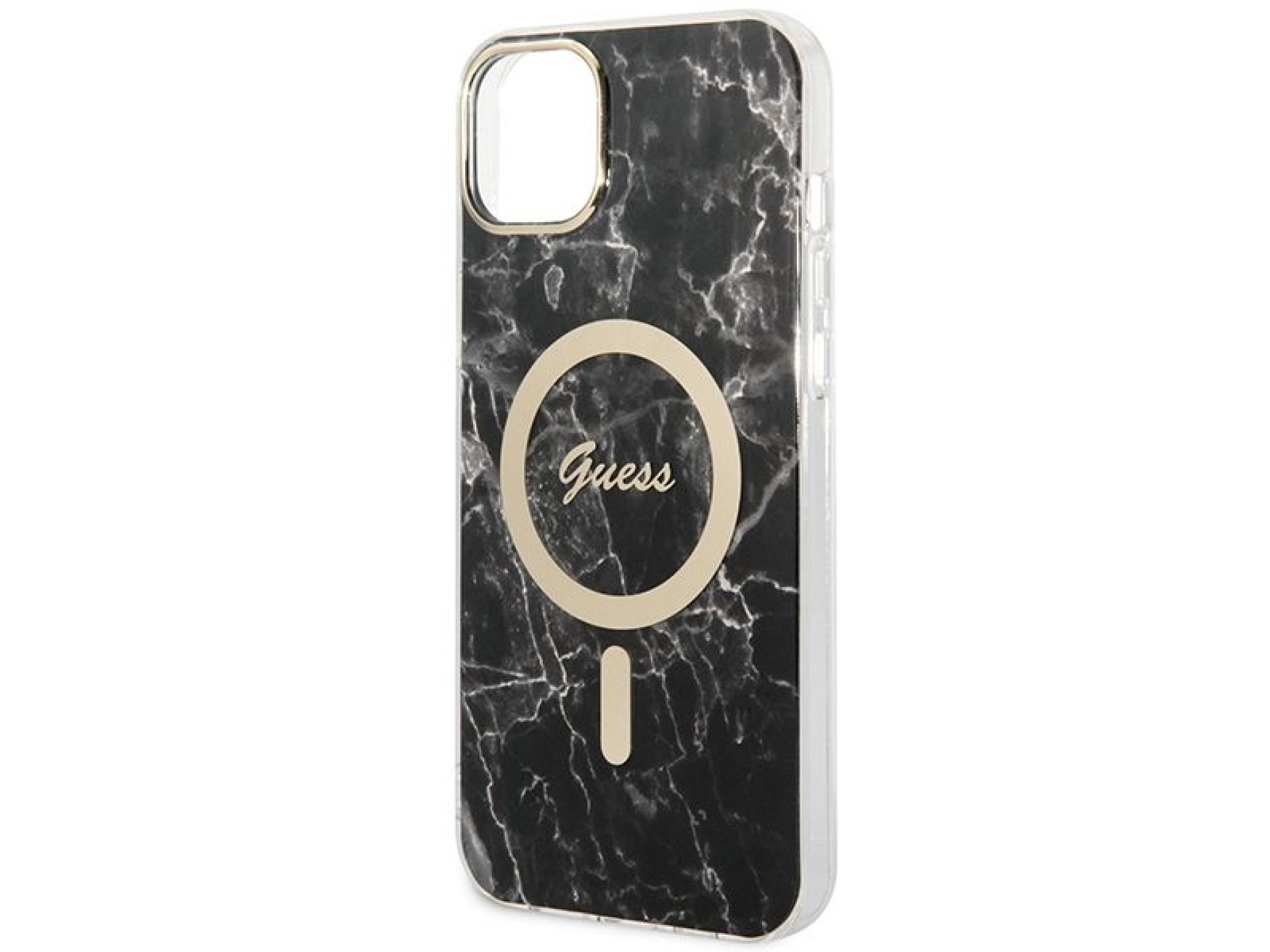 Conjunto Guess GUBPP14SHMEACSK Funda + Cargador para iPhone 14 de 6.1