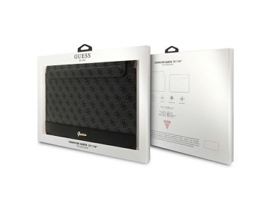 Funda Guess 4G Stripe Metal Logo para port�til de 14" - negra