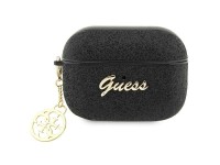 Capa para AirPods Pro 2 Guess GUAP2GLGSHK com pingente de glitter preto e flocos de glitter 4G Capa para AirPods Pro 2 Guess GUAP2GLGSHK com pingente de glitter preto e flocos de glitter 4G