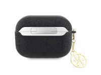 Capa para AirPods Pro 2 Guess GUAP2GLGSHK com pingente de glitter preto e flocos de glitter 4G Capa para AirPods Pro 2 Guess GUAP2GLGSHK com pingente de glitter preto e flocos de glitter 4G