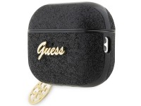 Capa para AirPods Pro 2 Guess GUAP2GLGSHK com pingente de glitter preto e flocos de glitter 4G Capa para AirPods Pro 2 Guess GUAP2GLGSHK com pingente de glitter preto e flocos de glitter 4G