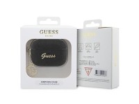 Capa para AirPods Pro 2 Guess GUAP2GLGSHK com pingente de glitter preto e flocos de glitter 4G Capa para AirPods Pro 2 Guess GUAP2GLGSHK com pingente de glitter preto e flocos de glitter 4G