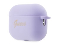Guess GUAP2LSCHSU AirPods Pro 2 cover purple/purple Silicone Charm Heart Collection Guess GUAP2LSCHSU AirPods Pro 2 cover purple/purple Silicone Charm Heart Collection