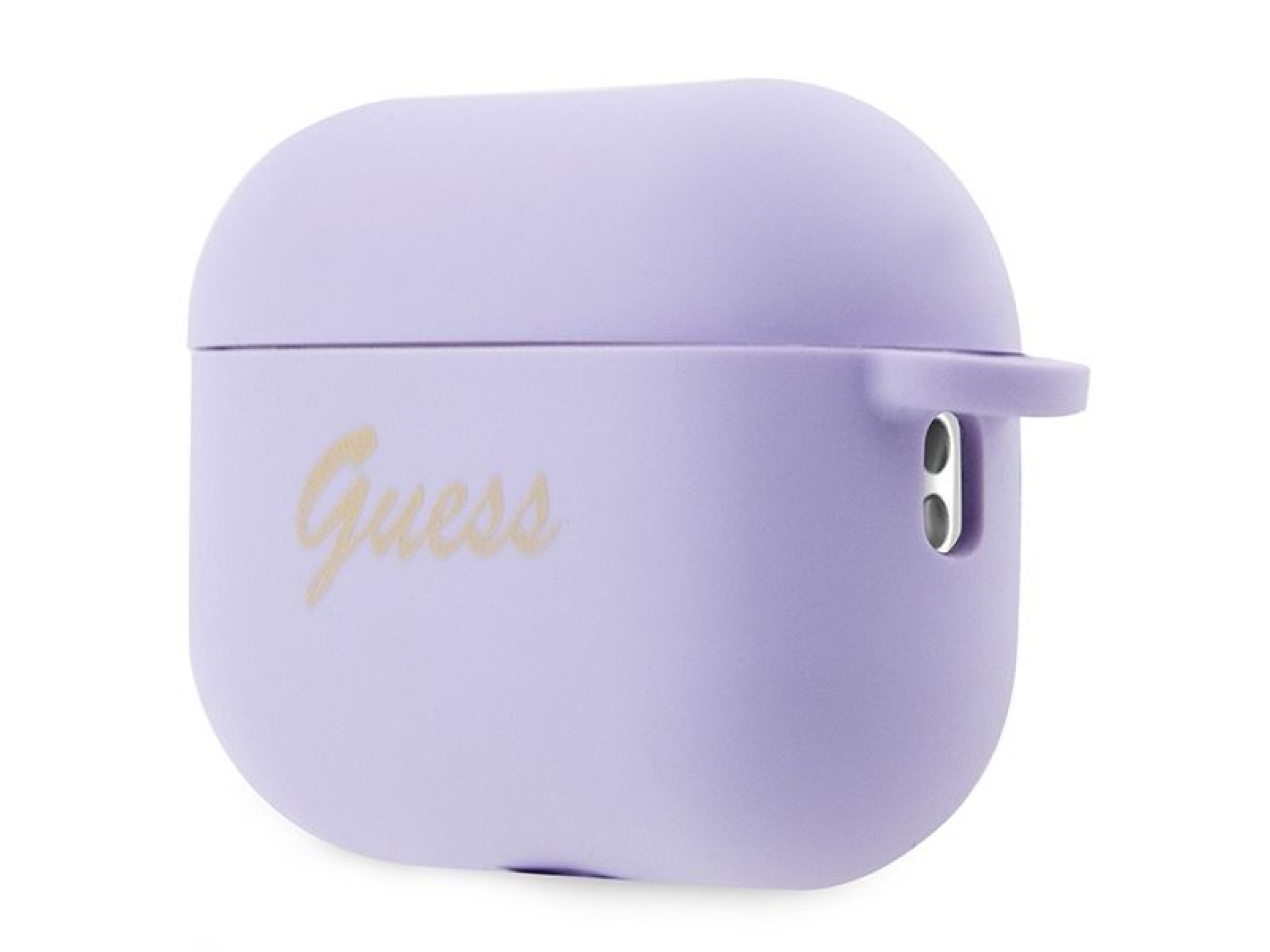 Guess GUAP2LSCHSU AirPods Pro 2 cover purple/purple Silicone Charm Heart Collection