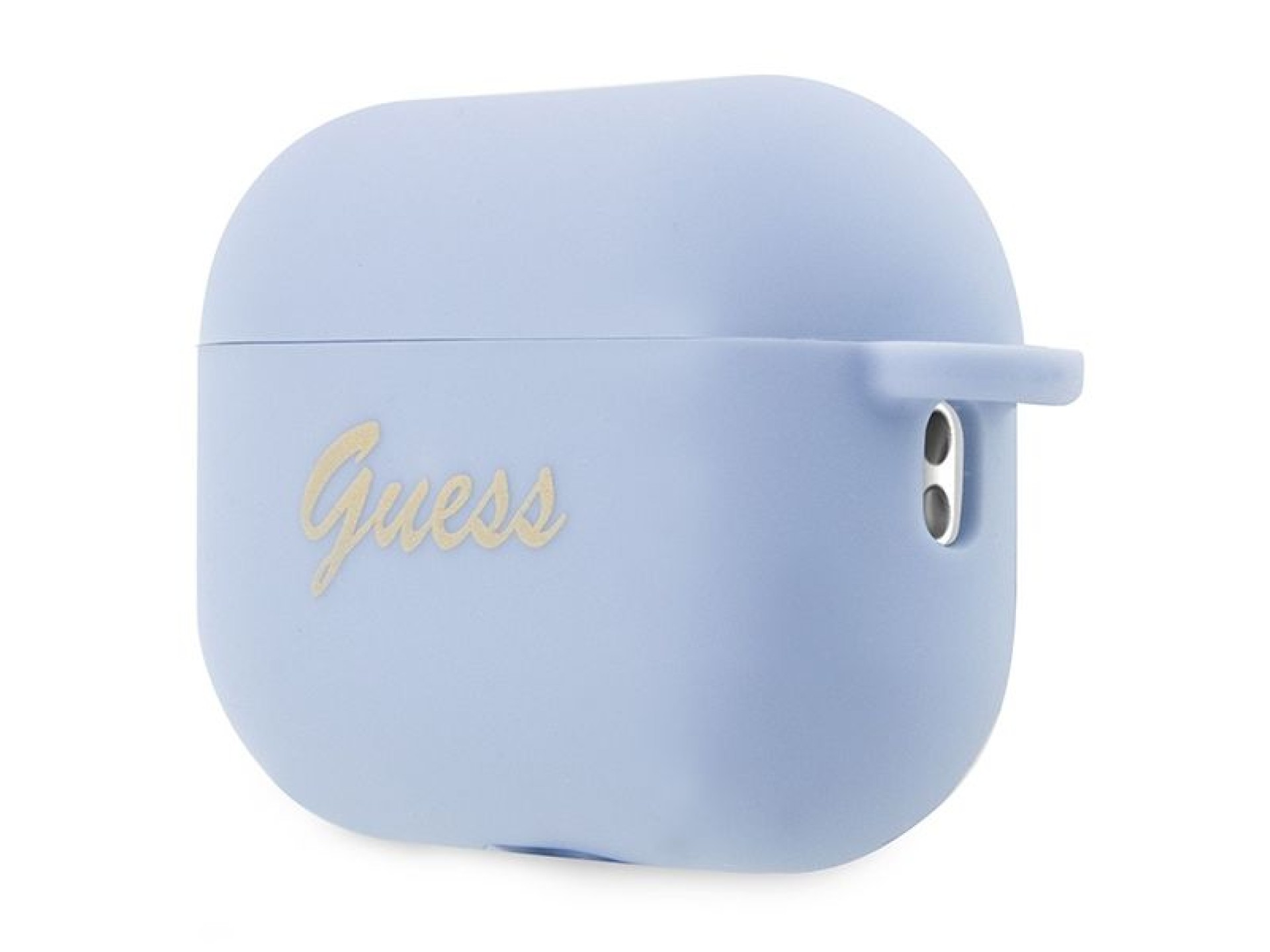 Capa para AirPods Pro 2 Guess GUAP2LSCHSB azul/azul com pingente de coração em silicone