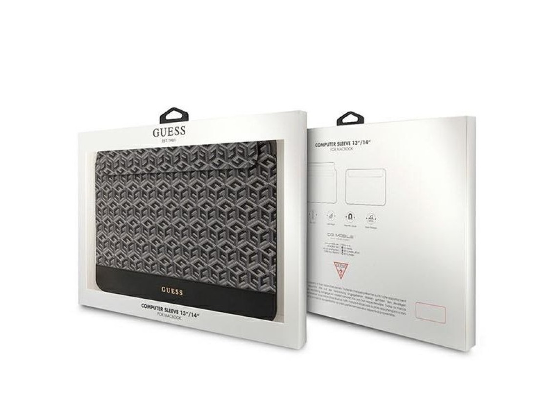 Guess GCube Stripes case for a 14" laptop - black