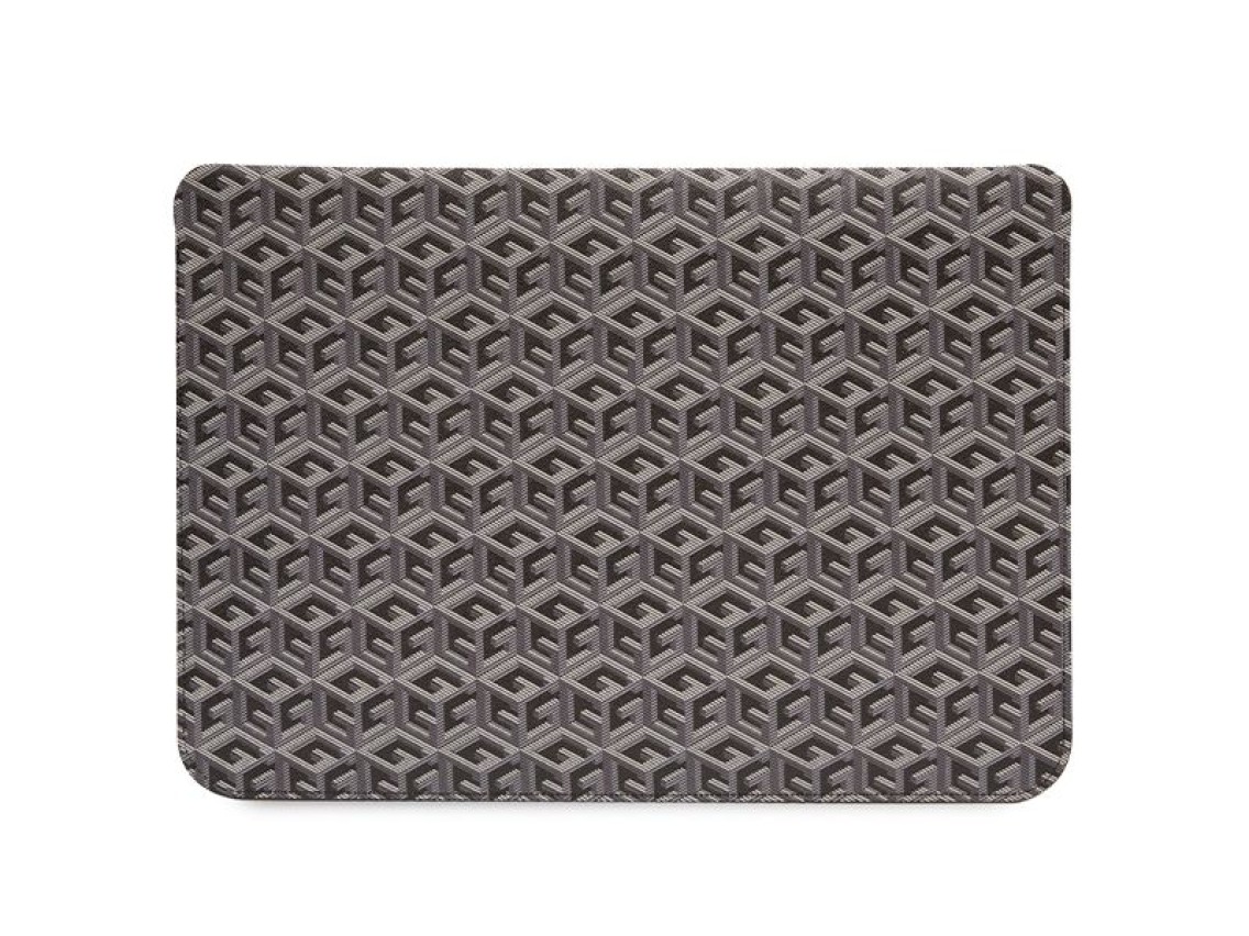 Capa Guess GCube Stripes para laptop de 16" - preta