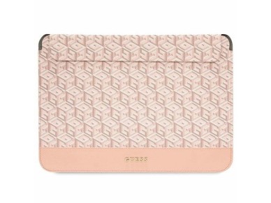 Guess GCube Stripes case for a 14" laptop - pink