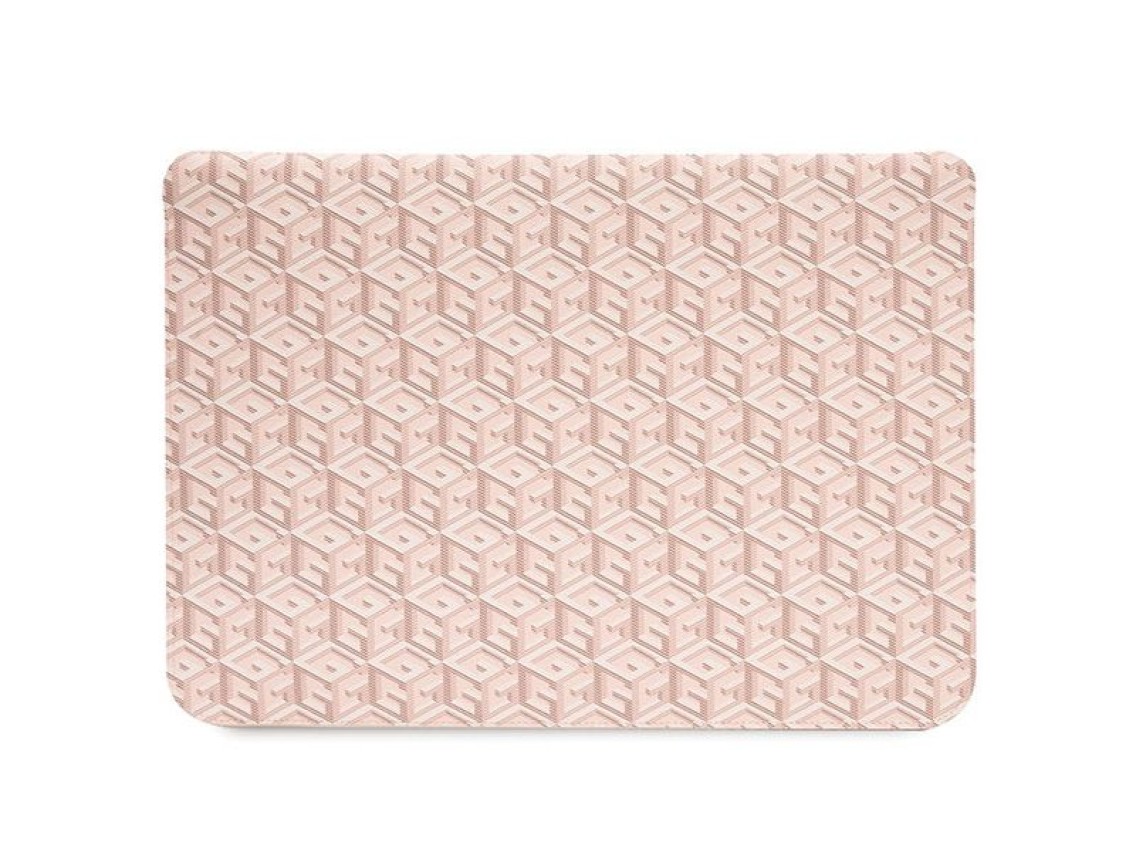 Capa Guess GCube Stripes para laptop de 14" - rosa