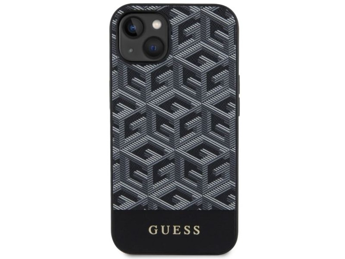 Guess GUHMP14SHGCFSEK iPhone 14 6.1" black/black hardcase GCube Stripes MagSafe