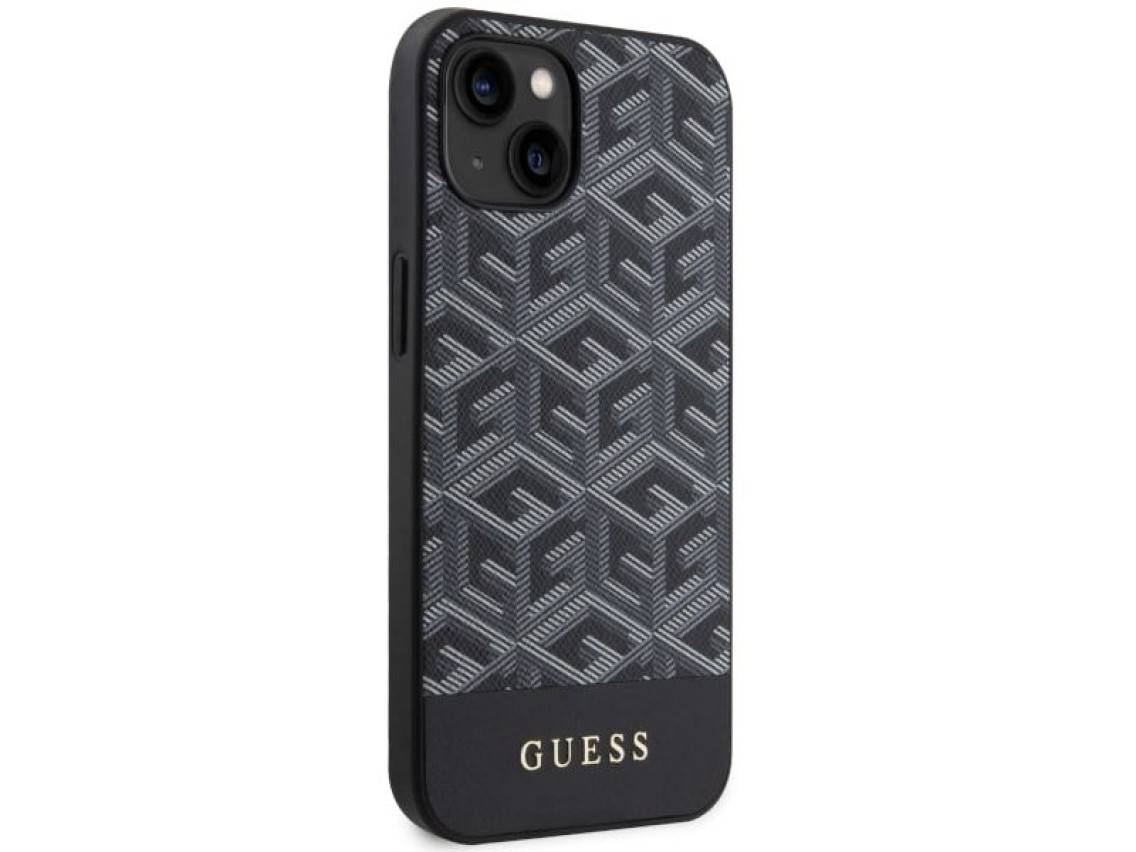 Guess GUHMP14SHGCFSEK iPhone 14 6.1" black/black hardcase GCube Stripes MagSafe