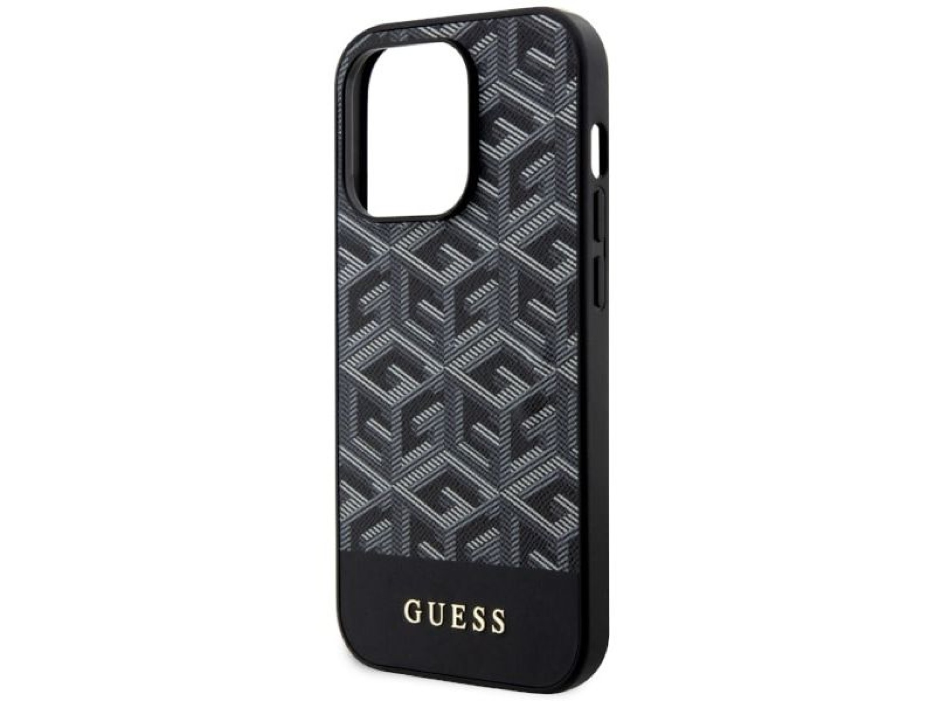 Capa rígida preta/preta Guess GUHMP14LHGCFSEK para iPhone 14 Pro de 6,1