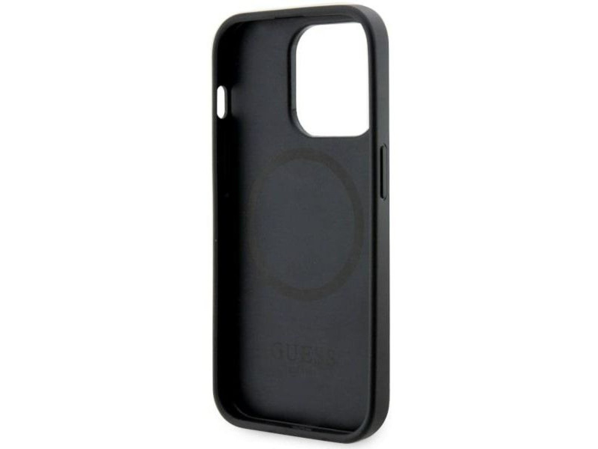 Capa rígida preta/preta Guess GUHMP14LHGCFSEK para iPhone 14 Pro de 6,1