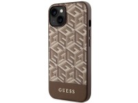 Capa rígida Guess GUHMP14MHGCFSEW para iPhone 14 Plus 6.7" marrom/marrom GCube Stripes MagSafe Capa rígida Guess GUHMP14MHGCFSEW para iPhone 14 Plus 6.7" marrom/marrom GCube Stripes MagSafe