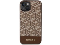 Capa rígida Guess GUHMP14MHGCFSEW para iPhone 14 Plus 6.7" marrom/marrom GCube Stripes MagSafe Capa rígida Guess GUHMP14MHGCFSEW para iPhone 14 Plus 6.7" marrom/marrom GCube Stripes MagSafe