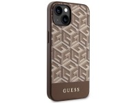 Capa rígida Guess GUHMP14MHGCFSEW para iPhone 14 Plus 6.7" marrom/marrom GCube Stripes MagSafe Capa rígida Guess GUHMP14MHGCFSEW para iPhone 14 Plus 6.7" marrom/marrom GCube Stripes MagSafe