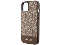 Capa rígida Guess GUHMP14MHGCFSEW para iPhone 14 Plus 6.7" marrom/marrom GCube Stripes MagSafe Capa rígida Guess GUHMP14MHGCFSEW para iPhone 14 Plus 6.7" marrom/marrom GCube Stripes MagSafe