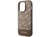 Capa rígida Guess GUHMP14XHGCFSEW para iPhone 14 Pro Max 6.7" marrom/marrom com listras e MagSafe. Capa rígida Guess GUHMP14XHGCFSEW para iPhone 14 Pro Max 6.7" marrom/marrom com listras e MagSafe.