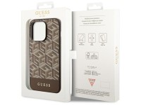 Capa rígida Guess GUHMP14XHGCFSEW para iPhone 14 Pro Max 6.7" marrom/marrom com listras e MagSafe. Capa rígida Guess GUHMP14XHGCFSEW para iPhone 14 Pro Max 6.7" marrom/marrom com listras e MagSafe.