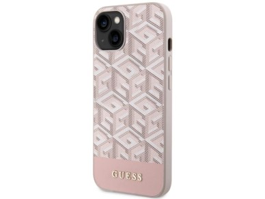 Guess GUHMP14MHGCFSEP iPhone 14 Plus 6.7" pink/pink hard case GCube Stripes MagSafe Guess GUHMP14MHGCFSEP iPhone 14 Plus 6.7" pink/pink hard case GCube Stripes MagSafe