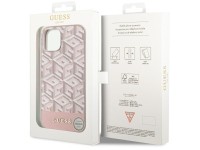 Funda rígida Guess GUHMP14MHGCFSEP para iPhone 14 Plus de 6,7" rosa/rosa, GCube Stripes MagSafe Funda rígida Guess GUHMP14MHGCFSEP para iPhone 14 Plus de 6,7" rosa/rosa, GCube Stripes MagSafe