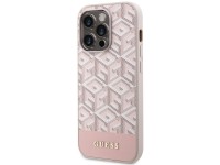 Guess GUHMP14LHGCFSEP iPhone 14 Pro 6.1" pink/pink hard case GCube Stripes MagSafe Guess GUHMP14LHGCFSEP iPhone 14 Pro 6.1" pink/pink hard case GCube Stripes MagSafe