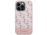 Guess GUHMP14LHGCFSEP iPhone 14 Pro 6.1" pink/pink hard case GCube Stripes MagSafe Guess GUHMP14LHGCFSEP iPhone 14 Pro 6.1" pink/pink hard case GCube Stripes MagSafe