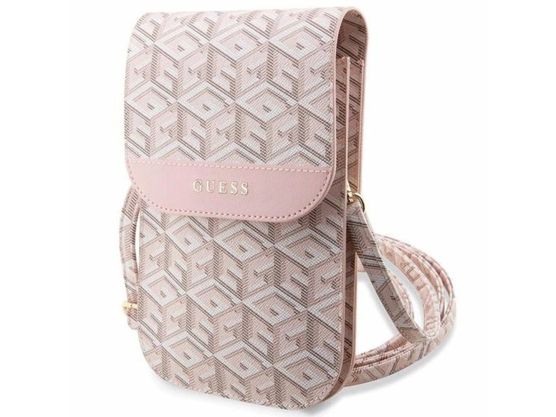 Guess Handbag GUWBHGCFSEP pink/pink GCube Stripe