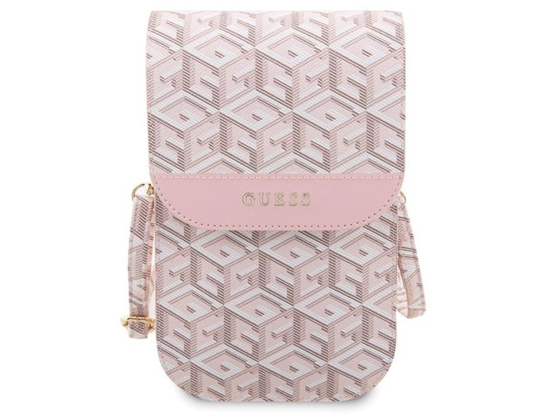 Guess Handbag GUWBHGCFSEP pink/pink GCube Stripe