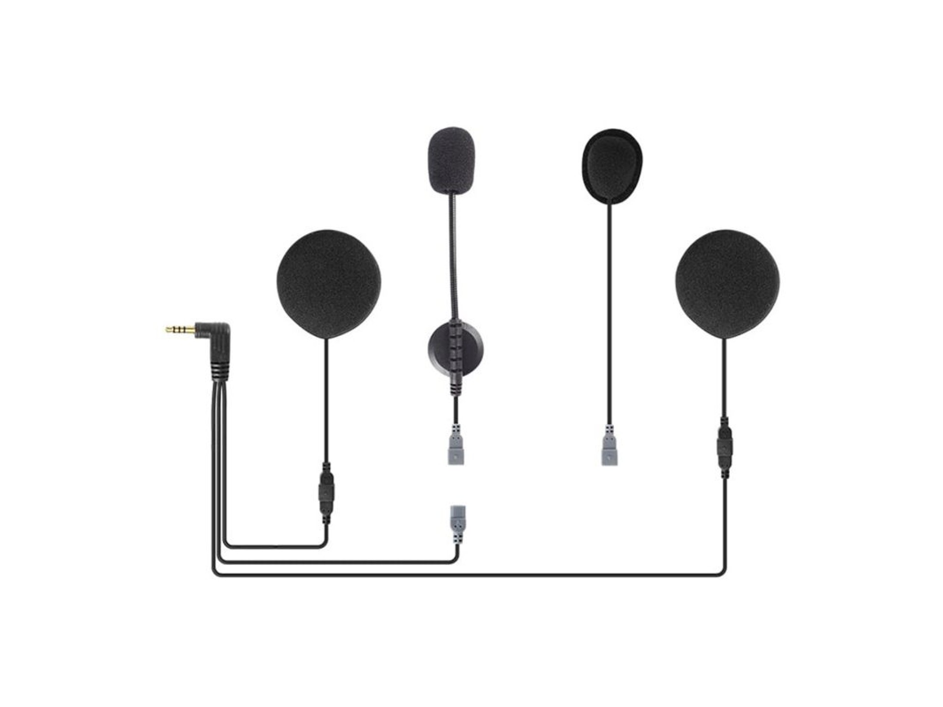 Fone de ouvido para capacete de motocicleta com plugue de 3,5 mm para intercomunicador Q7 EJEAS HIFI
