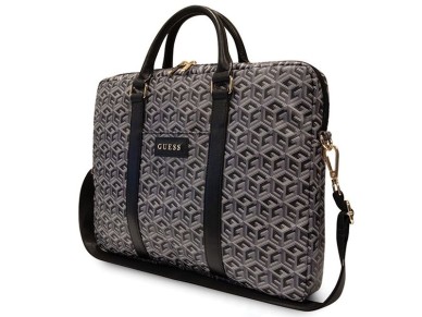 Guess GCube Stripes bag for a 16" laptop - black Guess GCube Stripes bag for a 16" laptop - black