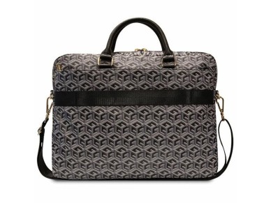 Mochila Guess GCube Stripes para laptop de 16" - preta