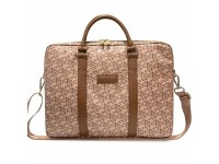 Bolsa Guess GCube Stripes para laptop de 16" - marrom Bolsa Guess GCube Stripes para laptop de 16" - marrom
