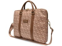 Bolsa Guess GCube Stripes para laptop de 16" - marrom Bolsa Guess GCube Stripes para laptop de 16" - marrom