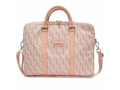 Bolsa Guess GCube Stripes para laptop de 16" - rosa Bolsa Guess GCube Stripes para laptop de 16" - rosa