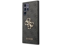 Capa rígida Guess GUHCS23L4GMGGR S23 Ultra S918 cinza/cinza 4G com logotipo grande em metal Capa rígida Guess GUHCS23L4GMGGR S23 Ultra S918 cinza/cinza 4G com logotipo grande em metal
