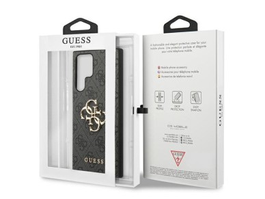 Guess GUHCS23L4GMGGR S23 Ultra S918 grey/grey hardcase 4G Big Metal Logo Guess GUHCS23L4GMGGR S23 Ultra S918 grey/grey hardcase 4G Big Metal Logo