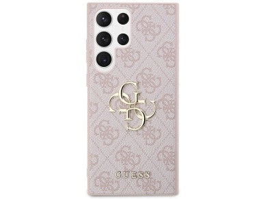 Guess GUHCS23L4GMGPI S23 Ultra S918 pink/pink hardcase 4G Big Metal Logo Guess GUHCS23L4GMGPI S23 Ultra S918 pink/pink hardcase 4G Big Metal Logo