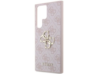 Guess GUHCS23L4GMGPI S23 Ultra S918 pink/pink hardcase 4G Big Metal Logo Guess GUHCS23L4GMGPI S23 Ultra S918 pink/pink hardcase 4G Big Metal Logo