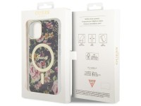 Funda rígida Guess GUHMP14MHCFWSK para iPhone 14 Plus de 6,7" en color negro/negro con diseño floral Funda rígida Guess GUHMP14MHCFWSK para iPhone 14 Plus de 6,7" en color negro/negro con diseño floral