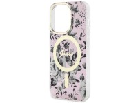 Capa rígida rosa com estampa floral MagSafe Guess GUHMP14XHCFWSP para iPhone 14 Pro Max 6.7" Capa rígida rosa com estampa floral MagSafe Guess GUHMP14XHCFWSP para iPhone 14 Pro Max 6.7"