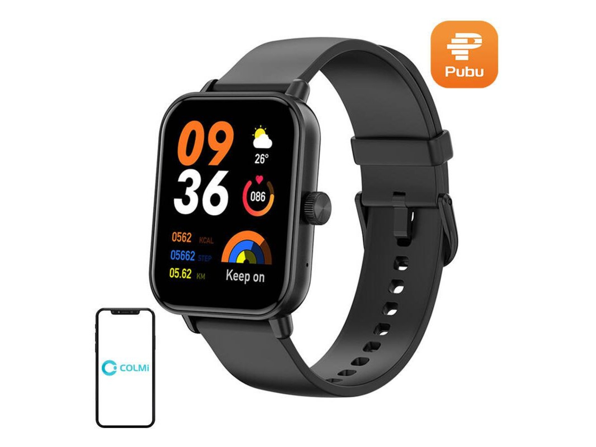 Reloj inteligente Colmi P81 (negro)