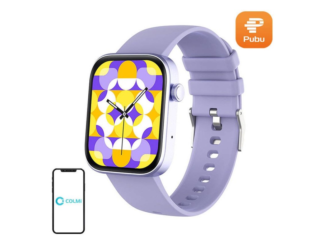 Relógio inteligente Colmi P71 (roxo)