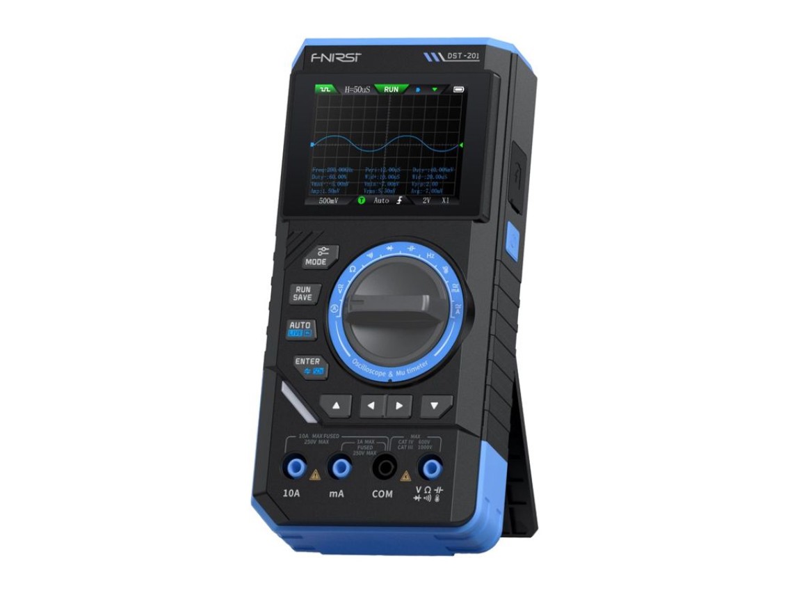 SigGen 3-in-1 FNIRSI DST-201 handheld digital multimeter with oscilloscope