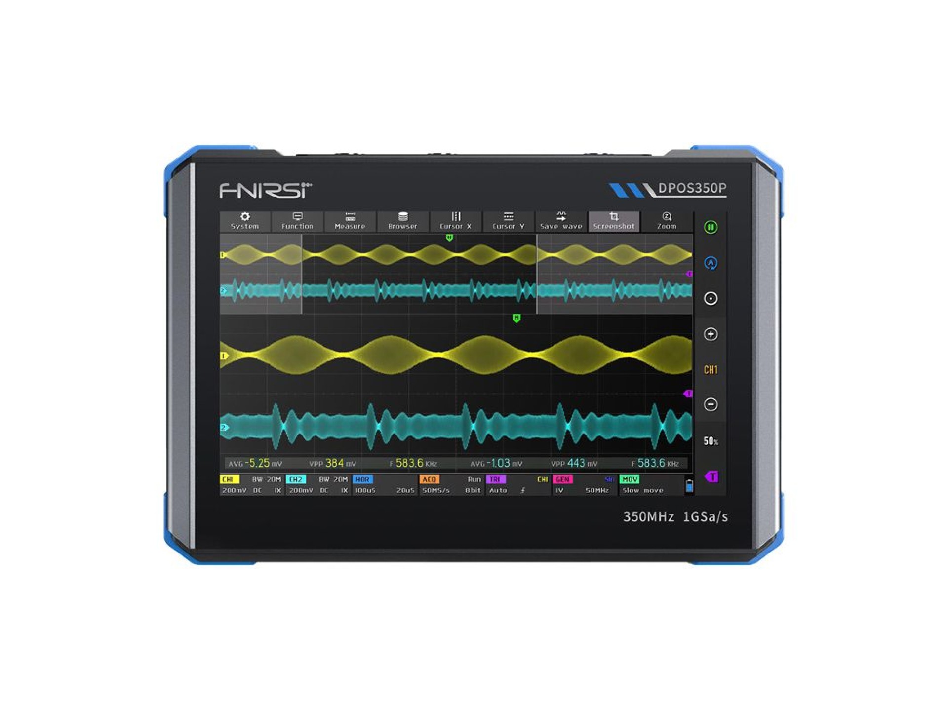 FNIRSI DPOS350P 4-in-1 digital oscilloscope