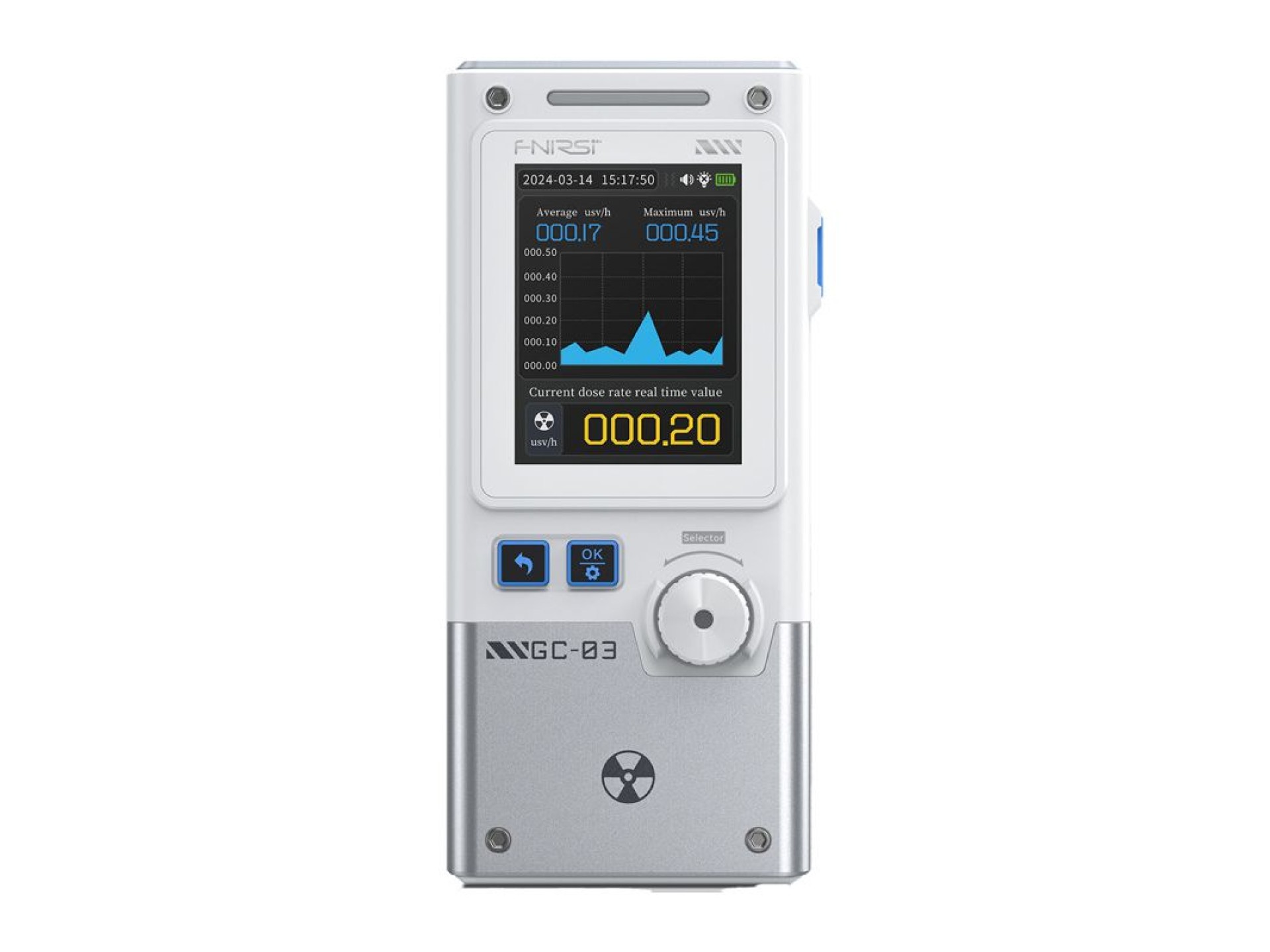 Multifunctional ionizing radiation detector FNIRSI GC-03 WT
