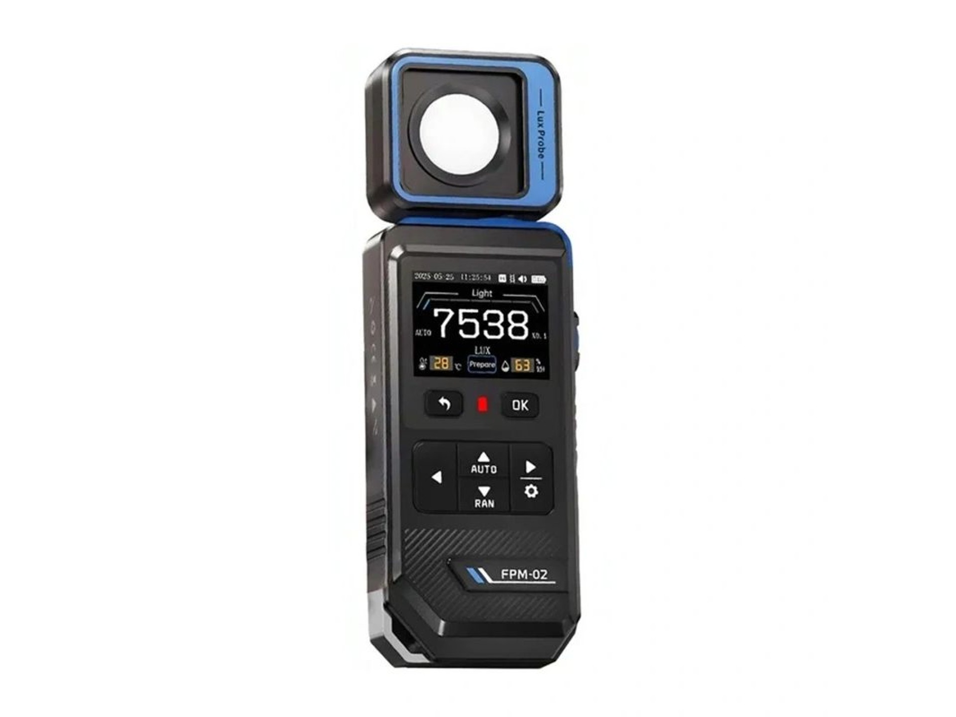 Medidor de iluminancia FNIRSI FPM-02 con pantalla a color