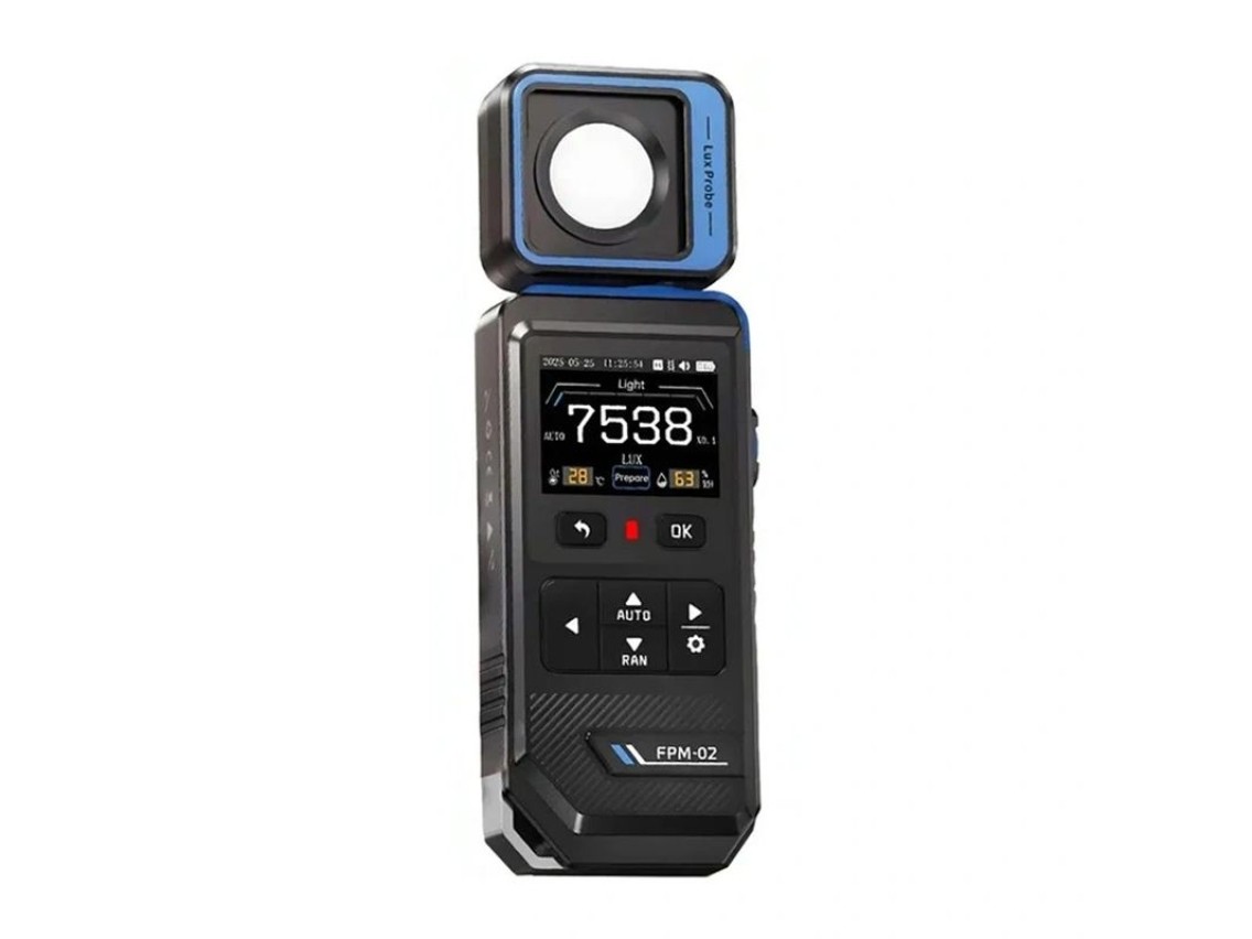 Medidor de iluminancia FNIRSI FPM-02 con pantalla a color