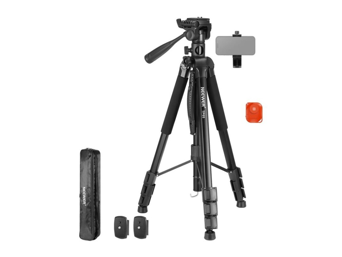 Trip� de alum�nio leve Neewer TP05 para c�meras (op��o de monop�)